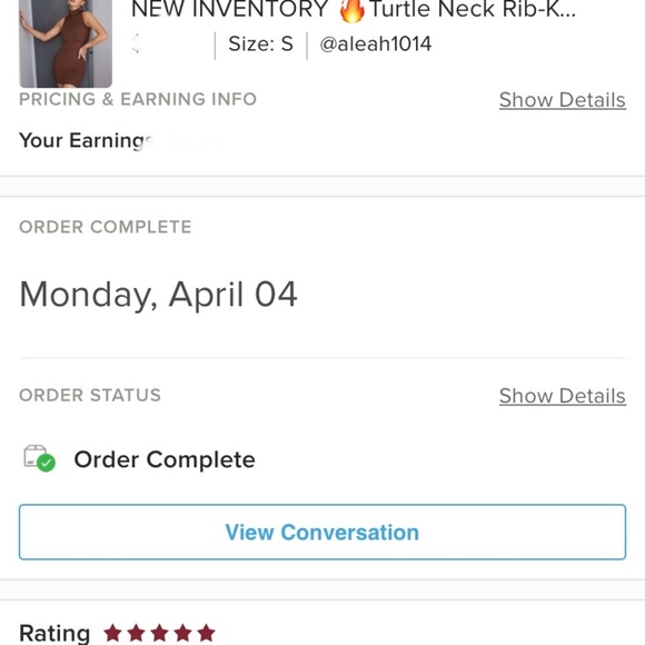 NEW INVENTORY 🔥Turtle Neck Rib-Knit Body-con Dress🔥 - Picture 8 of 8